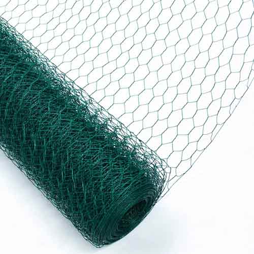 PVC coated 1/2 inch hexagonal wire mesh chicken wire mesh fence