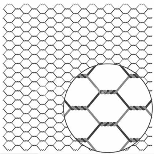 Galvanized Hexagonal chicken wire mesh netting for animal fence